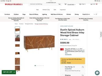World Market Media Console