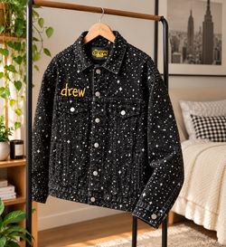 Drew House Starry Night Denim Jacket M | NEW DEADSTOCK NWT