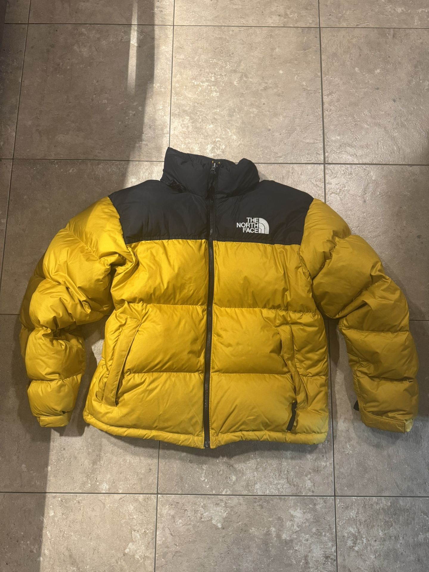The North Face 700 Puffer Jacket Yellow And Black Colorway