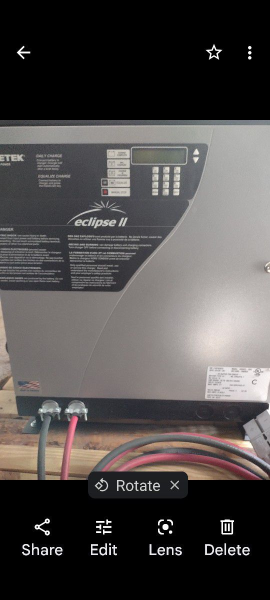 Eclipse Battery Charger For Forklift 