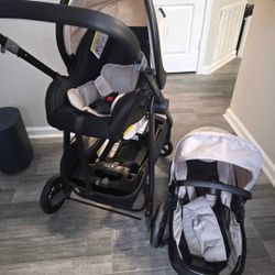 Baby Stroller 3 In 1 With Car Seat And With Base.
