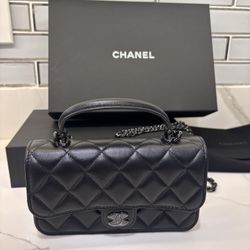 Chanel Quilted Lambskin Cell Phone Holder (NEW,UNUSED!)