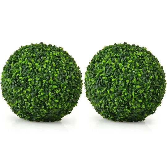 Plant Spheres Decorative 15.7" Set Of 2 Pcs.