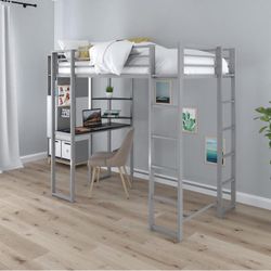 Twin Bed With Desk 