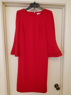 Vestido rojo Calvin Klein dress red