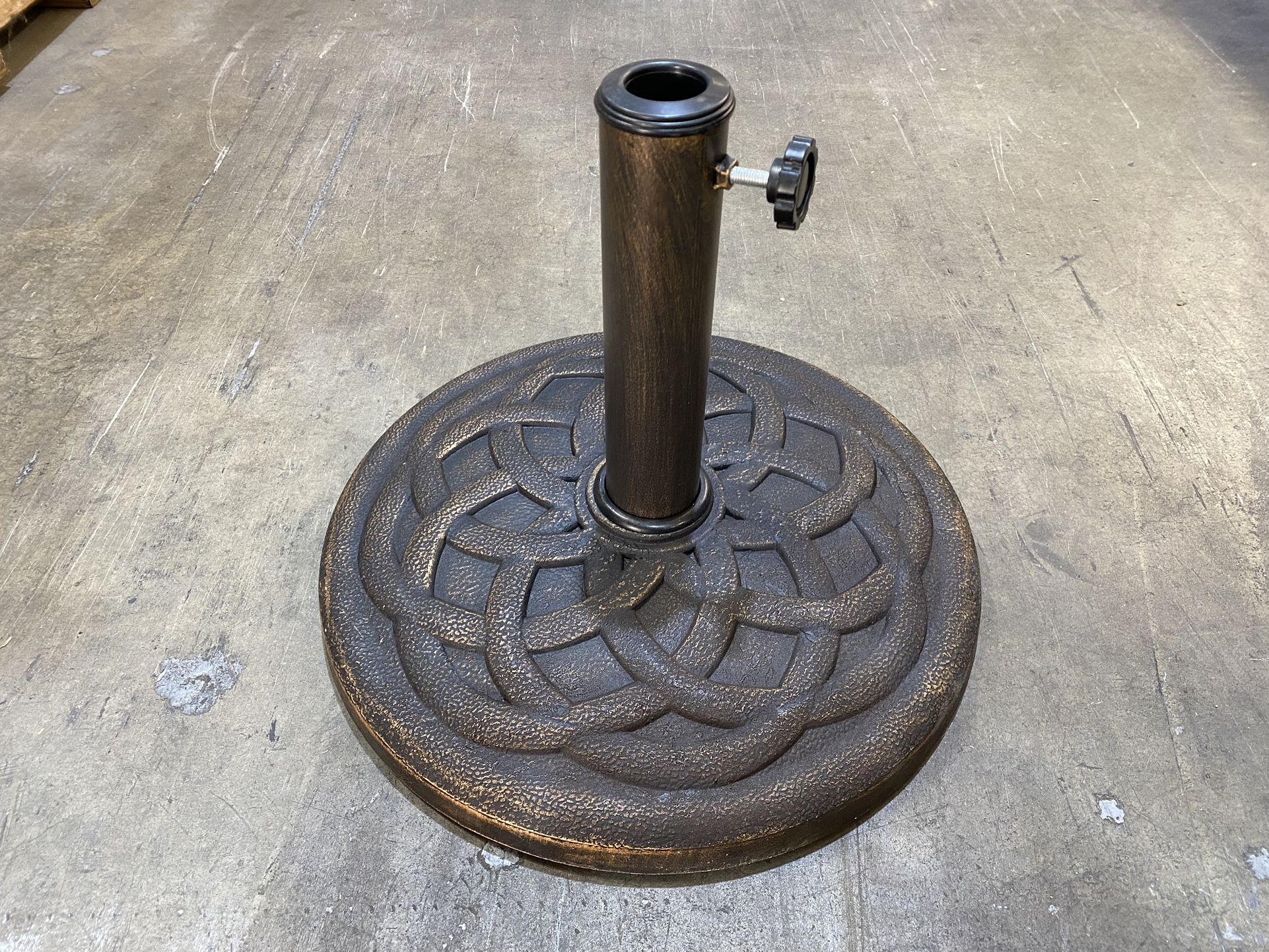 22 lbs Bronze Umbrella Base Stand for Outdoor Patio Umbrella 