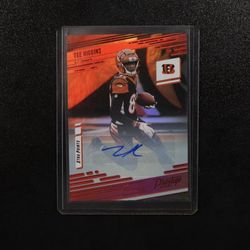 2021 Panini Prestige Tee Higgins #70 Xtra Points Signatures Red Bengals