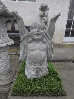 CONCRETE CEMENT BUDDHA/BUDA STATUE $45 EACH 