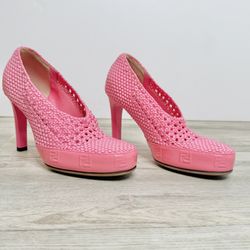 Fendi Pink Heels Size 36 Or 6