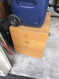 Three drawer file