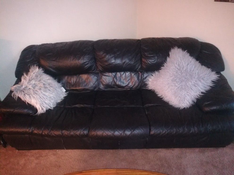 Leather couch