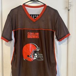 Cleveland Browns Blumhardt Reversible Official NFL FLAG JERSEY Large 100% Polyester 