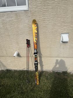 Skiis With Poles