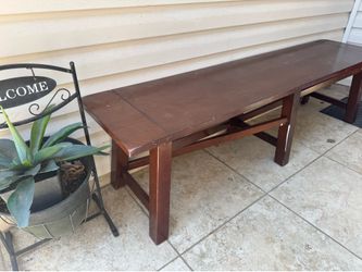 68” long wooden bench