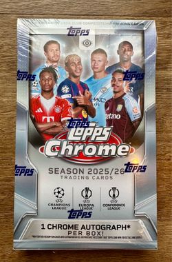 Topps Chrome 2025/26 UEFA Club Competitions Hobby Box