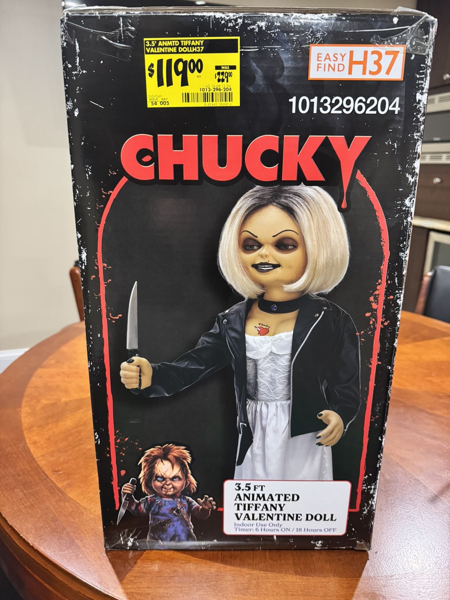 $80 3.5 ft. Animated Tiffany Valentine Doll