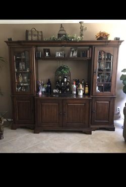 Entertainment centers walnuts color