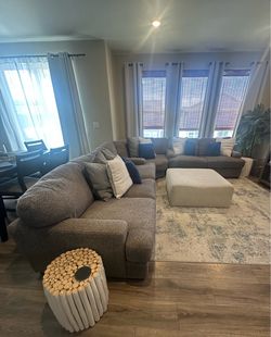 Sectional Couch (3 piece) & Otttoman