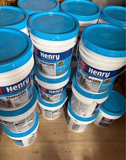 Roofing silicone  Henry Silicone Reflective Roof Coating 4.75 gal.