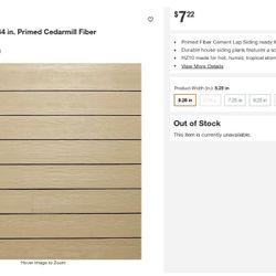 Hardie Plank 5.25 (smooth Or Rustic) 