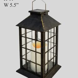 Led Lantern With Candle