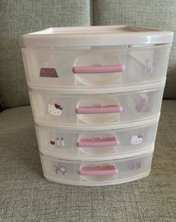 Organizer pink with drawers