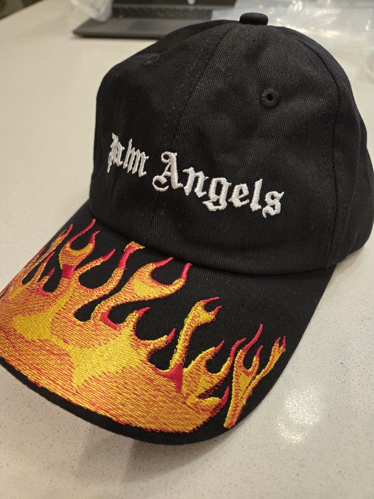 Palm Angels Jacquard Flames Logo Cap