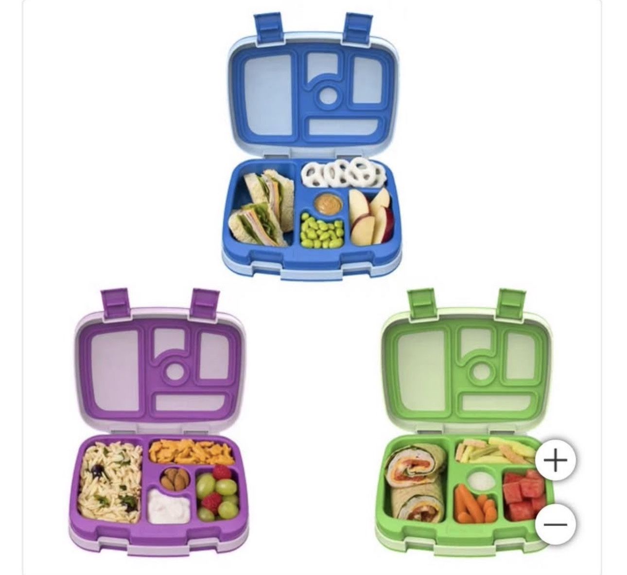 Bentgo Kids Lunch Box Containers, 3-Pack