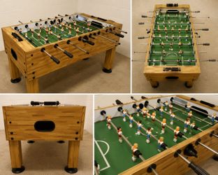 Full Size Foosball Table – Solid Wood Style Game Table