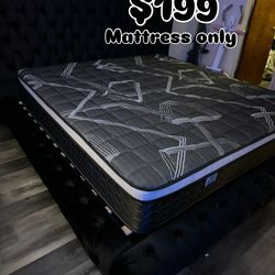 Black series Queen sizes Euro Pillow Top 12” medium firm 🆕  In Plastic   Mattress only $199  Mattress with box spring $260  Delivery $30 All sizes av