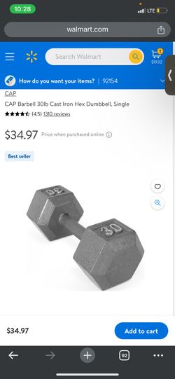 30 Pound Dumbbell 