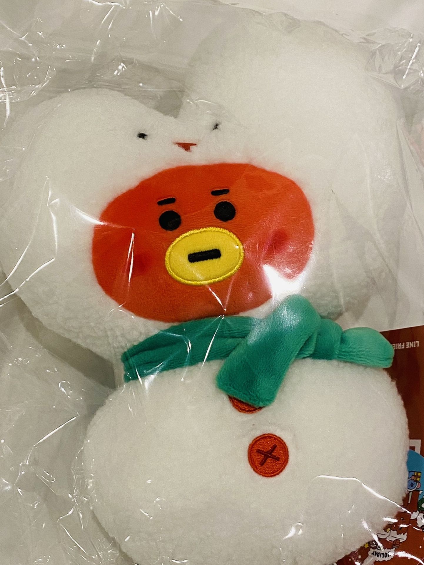 BTS BT21 Line Friends Official Christmas Winter Baby Tata Plush Plushie Doll NWT