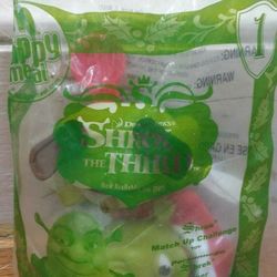 McDonald’s Happy Meal Toy Shrek The Third Match Up Challenge Still In Package. Message me anytime if interested will send more pictures or vid