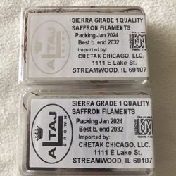 2 Packs ATaj Saffron High Quality Sealed Expire In 2032