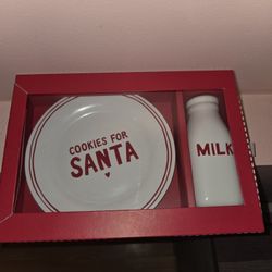 Sugar Paper Milk & Cookies For Santa Stoneware Set (discontinued)