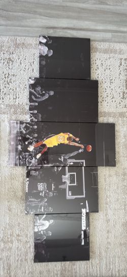 Kobe Bryant 5-piece canvas wall art set
