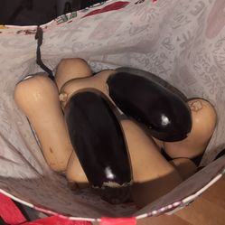Free butternut squash and eggplants
