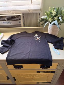 Kid Black Graphic Halloween Crewneck Sweatshirt Glow In The Dark