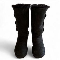 UGG Australia Bailey Button Triple Boots | Black | Size 9 