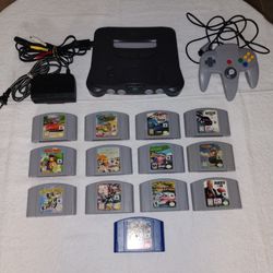 Nintendo 64 Game Console Bundle Collection N64 Video Games Entertainment System 