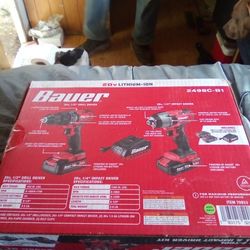 Bauer Cordless- (Drill-Inpact) set.