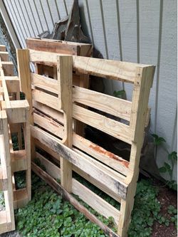 Rarely used wood pallets