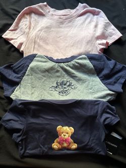 6 girls/ womens cropped T- shirts