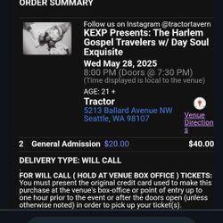 Free Tickets, Can't make