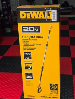 Brand New DEWALT 20-Volt MAX 1 -1/2 in. Capacity Cordless Battery Powered Pole Pruner (Tool Only)