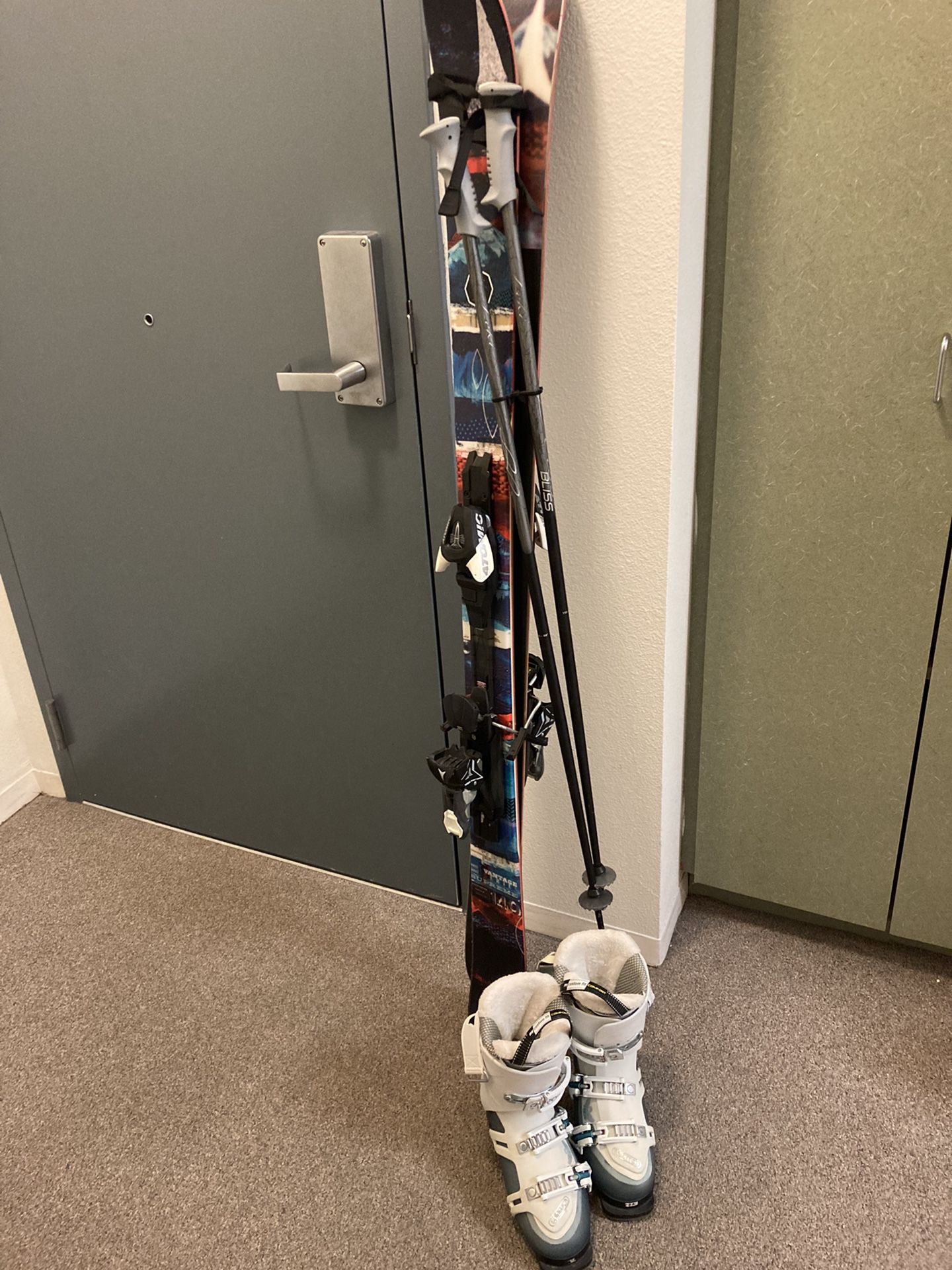 Skis, Ski Boots, Poles