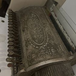 Antique Brass National Cash Register – Fully Intact with Original Parts