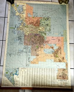 Champion Map Corporation Las Vegas City Map 1979 42X57 