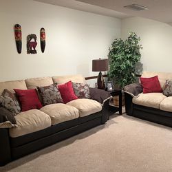 Sofa & love seat.