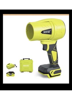 NEW Seese Cordless Handheld High Speed Leaf Blower with 1 Battery, Charger, Case